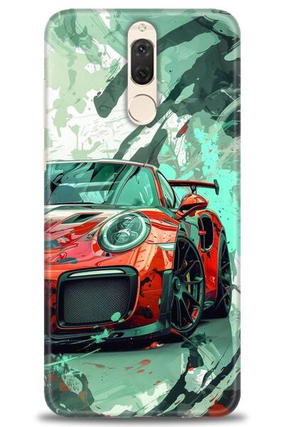 Rulet Aksesuar غطاء متوافق مع هاتف هواوي ميت 10 لايت HD مطبوع - غطاء سيليكون ...