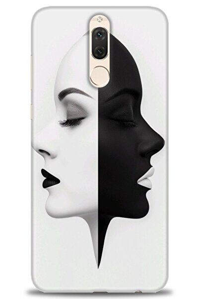 Rulet Aksesuar غطاء متوافق مع هاتف هواوي ميت 10 لايت HD مطبوع - غطاء سيليكون ...