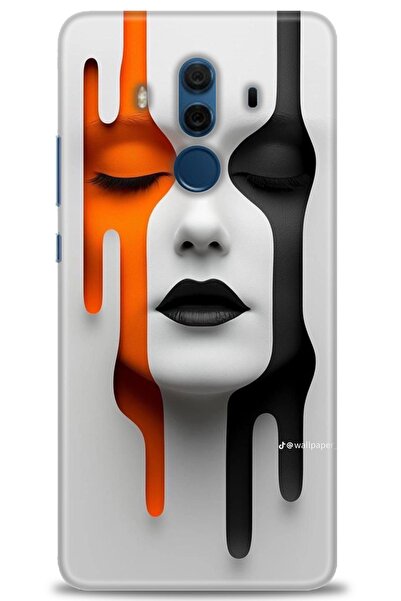 Rulet Aksesuar غطاء متوافق مع هاتف هواوي ميت 10 برو HD مطبوع - غطاء سيليكون م...