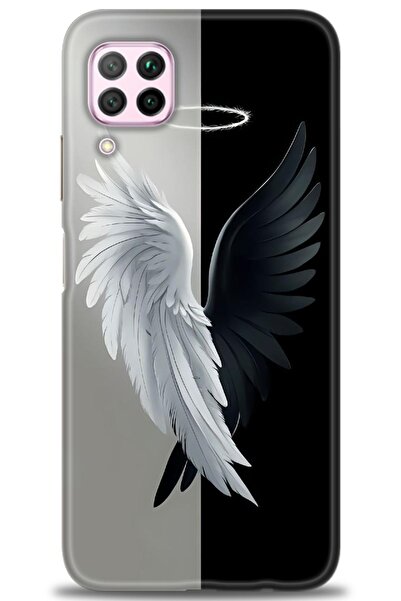 Rulet Aksesuar غطاء متوافق مع هاتف هواوي P40 لايت HD مطبوع - غطاء سيليكون بتص...