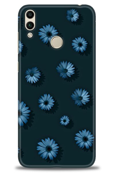 Rulet Aksesuar غطاء متوافق مع هاتف هواوي هونر 8C HD مطبوع - غطاء سيليكون مصمم...