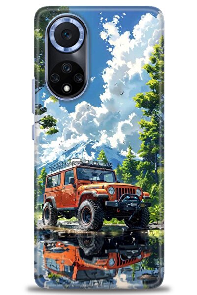 Rulet Aksesuar حافظة متوافقة مع هاتف هواوي هونر مطبوع HD 50 + واقي شاشة سيرام...