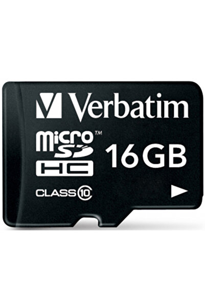 Verbatim Card Memorie microSDHC Verbatim, 16Gb, Clasa 10/ UHS-1 U1, Cu Adapto...