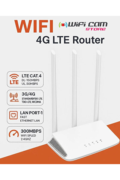 WİFİCAM Sim Kartlı 3 Antenli Router Modem
