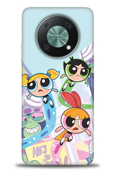 Rulet Aksesuar غطاء متوافق مع هاتف هواوي نوفا Y90 HD مطبوع - غطاء سيليكون مصم...