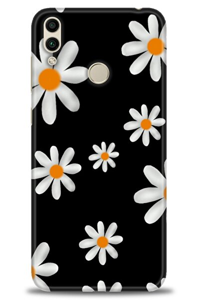 Rulet Aksesuar غطاء متوافق مع هاتف هواوي هونر 8C HD مطبوع - غطاء سيليكون مصمم...