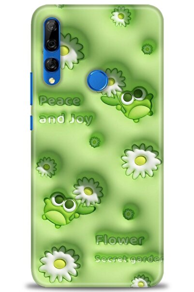 Rulet Aksesuar غطاء متوافق مع هاتف هواوي Y9 برايم 2019 HD مطبوع - غطاء سيليكو...