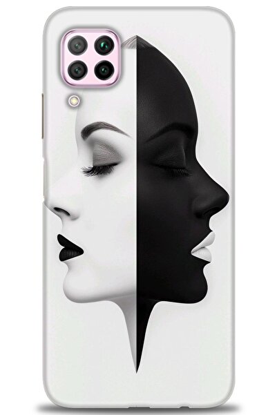 Rulet Aksesuar غطاء متوافق مع هاتف هواوي P40 لايت HD مطبوع - غطاء سيليكون مصم...