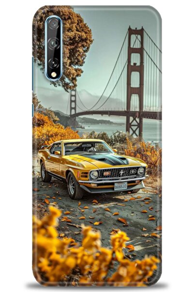 Rulet Aksesuar حافظة متوافقة مع هاتف هواوي بي سمارت إس + واقي شاشة من السيرام...