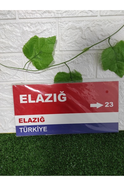 Home Tablo "Elazığ 23 Memleket tablo 15x30 cm"