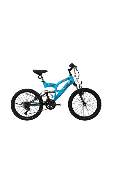 Bisan Jumper 20 Jant 18 Vites Shimano Çift Amortisörlü Çocuk Bisikleti Mavi