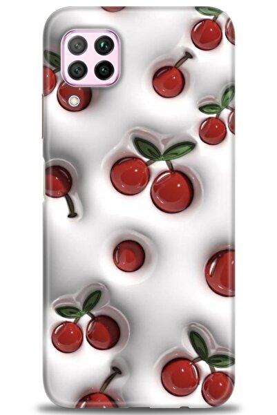 Rulet Aksesuar غطاء متوافق مع هاتف هواوي P40 لايت HD مطبوع - غطاء سيليكون بتص...