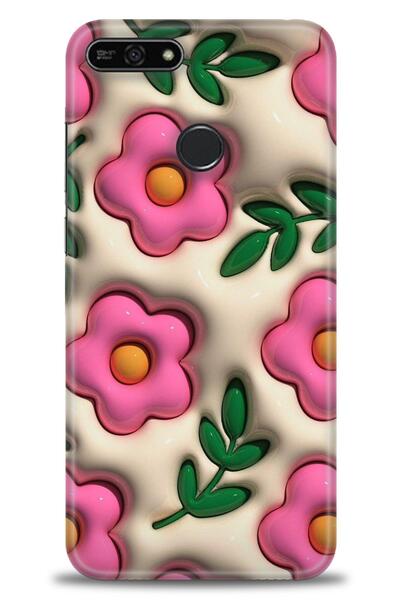 Rulet Aksesuar غطاء متوافق مع هاتف Huawei Honor 7A HD مطبوع - غطاء سيليكون بت...