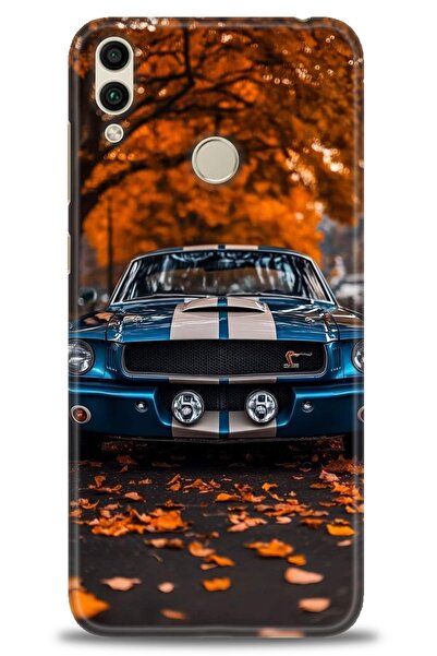 Rulet Aksesuar غطاء متوافق مع هاتف هواوي هونر 8C HD مطبوع - غطاء سيليكون مصمم...