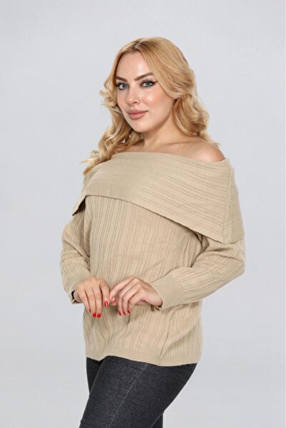 Fua Shop Women's Madonna Collar Knitwear Sweater