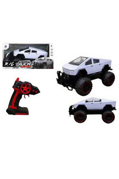 QZZ Electric Toy Car 30x20 cm, Remote Control, LED Lights, USB Rechargeable