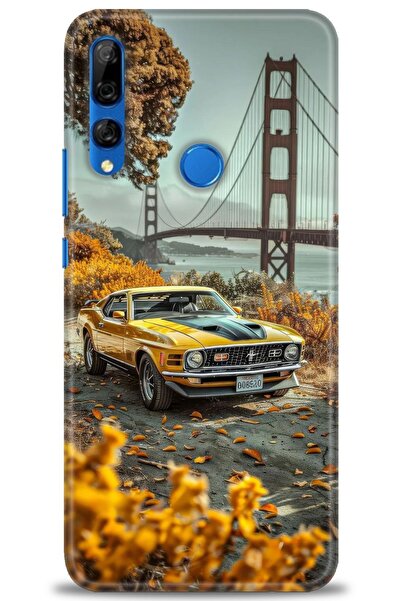 Rulet Aksesuar غطاء متوافق مع هاتف هواوي Y9 برايم 2019 HD مطبوع - غطاء سيليكو...