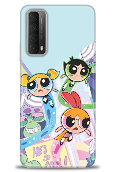 Rulet Aksesuar غطاء متوافق مع هاتف هواوي بي سمارت 2021 HD مطبوع - غطاء سيليكو...