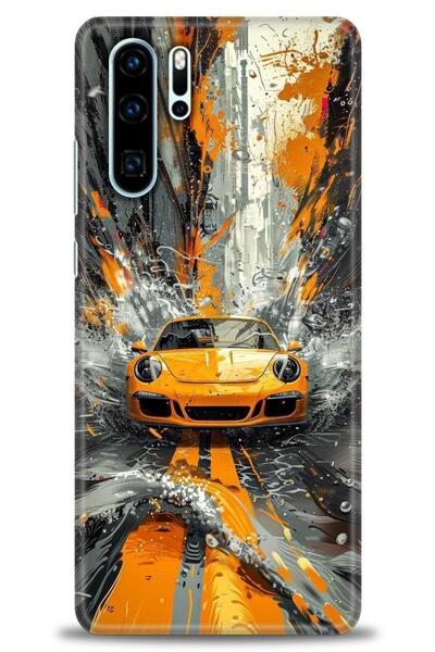 Rulet Aksesuar غطاء متوافق مع هاتف هواوي P30 Pro HD مطبوع - غطاء سيليكون بتصم...
