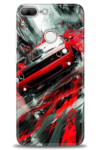 Rulet Aksesuar غطاء متوافق مع هاتف هواوي هونر 9 لايت HD مطبوع - غطاء سيليكون ...