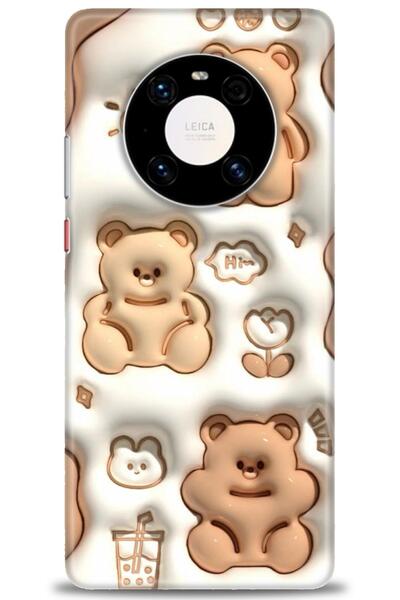 Rulet Aksesuar غطاء متوافق مع هاتف هواوي ميت 40 برو HD مطبوع - غطاء سيليكون م...