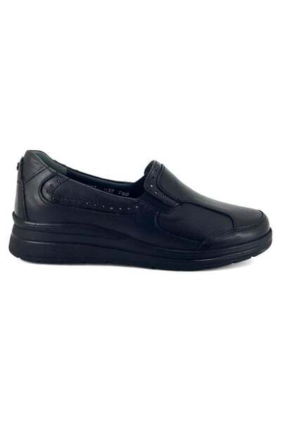 Forelli Faye Leather Anatomical Casual Shoes-Black