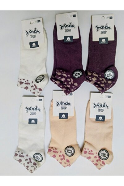 Panda 11 -12 yaş kız çocuk çorabı doğal pamuk asorti /6'lı paket/kız çocuk ço...