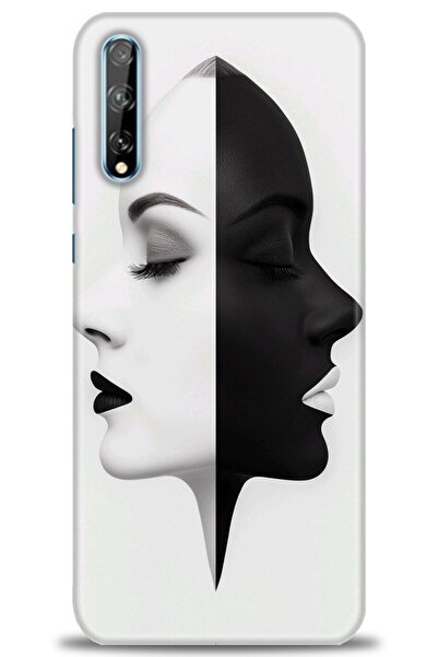 Rulet Aksesuar حافظة متوافقة مع هاتف هواوي بي سمارت إس + واقي شاشة من السيرام...