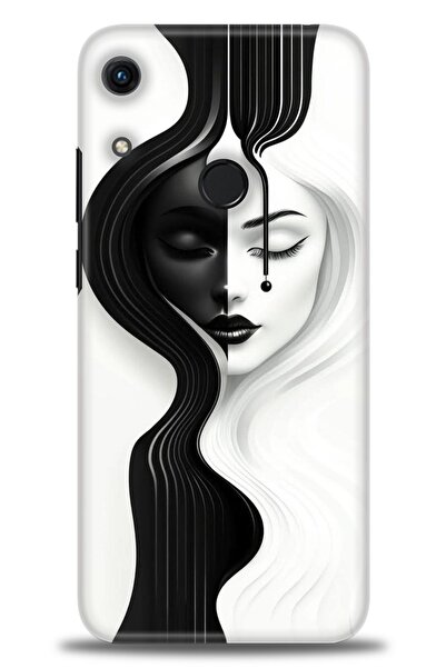 Rulet Aksesuar غطاء متوافق مع هاتف هواوي هونر 8A HD مطبوع - غطاء سيليكون بتصم...