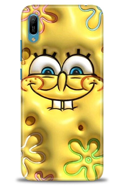 Rulet Aksesuar غطاء متوافق مع هاتف هواوي Y6 2019 HD مطبوع - غطاء سيليكون مصمم...