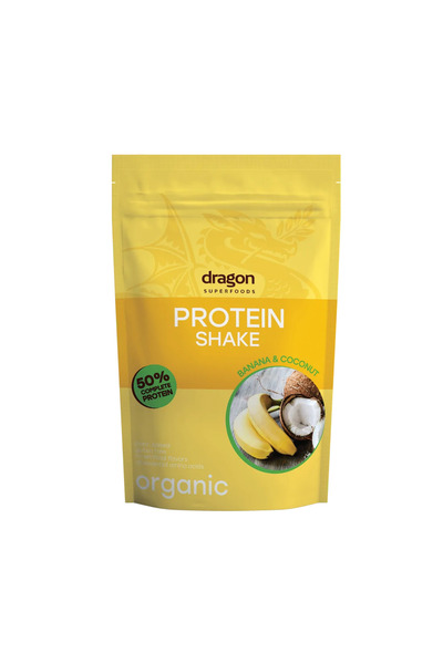 Dragon Superfoods Proteínový shake banán a kokos 450g - 52% bielkovín