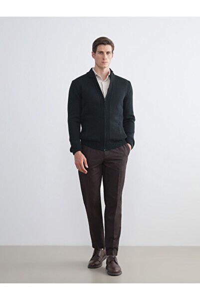 LC Waikiki LCWAIKIKI Classic Standard Fit Stand Collar Men's Knitwear Cardigan