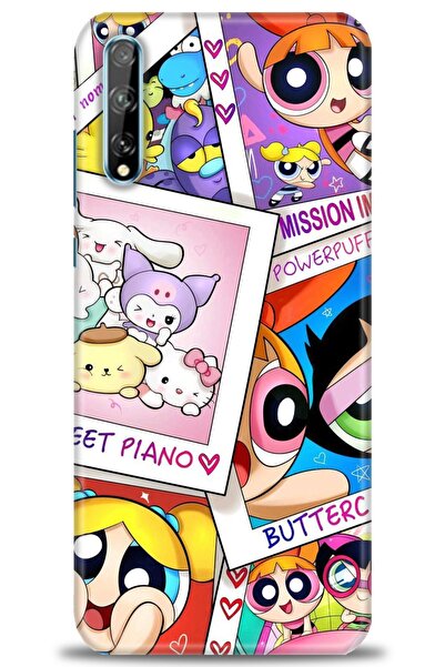 Rulet Aksesuar حافظة متوافقة مع هاتف هواوي بي سمارت إس + واقي شاشة من السيرام...