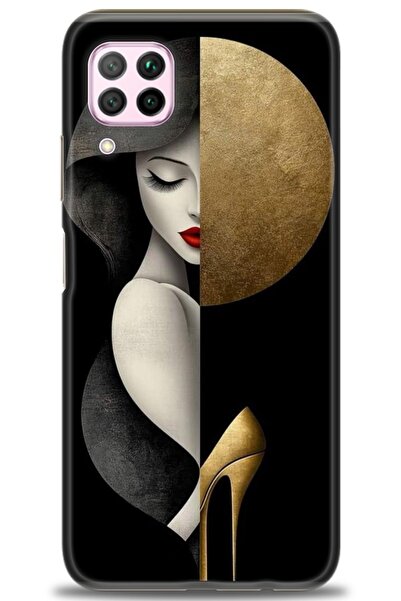 Rulet Aksesuar غطاء متوافق مع هاتف هواوي P40 لايت HD مطبوع - غطاء سيليكون مصم...