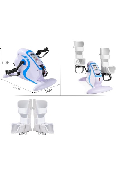 FOSILAVM Ayak Hareket Egzersiz Bisikleti – Düşük Gürültülü, Bacak Sabitleme A...