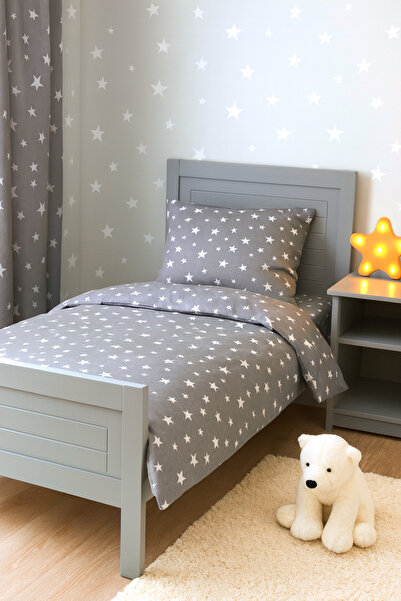 sehra Cotton Single Duvet Cover Set Children's Pattern Quilt Cover + Fitted Sheet + 1 Pillowcase