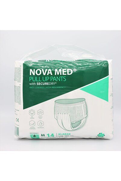 NOVAMED Incontinence Pads, Adult Pull up Pants, Adult Nappies - 14 Pants per Pack (XL)