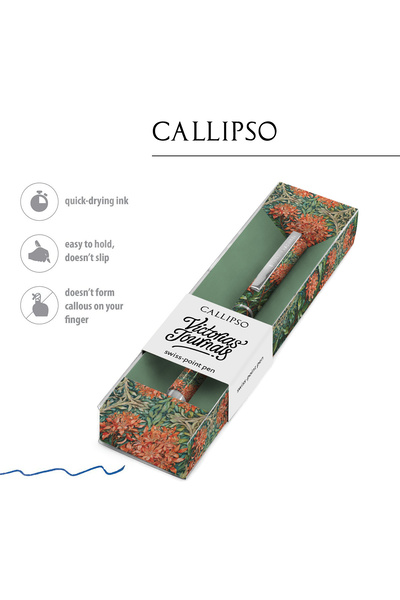 Victoria's Journals قلم حبر جاف كاليبسو 0.7 مم أزرق 2177