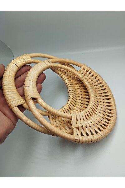 Zeyora BAMBU ÇANTA SAPI YUVARLAK ( 17 CM ), Çanta Aksesuarı