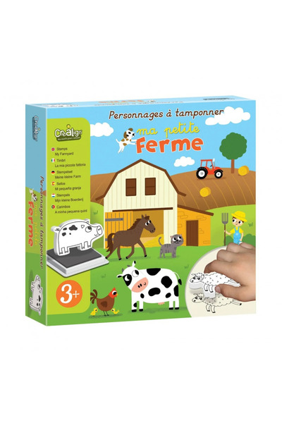 Crealign Fermă - Set de 10 ștampile din spumă, CREA LIGN