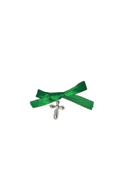 Botez Cruciulite cu funda verde deschis (SET 20 BUC, BOLDURI SI SACULET)