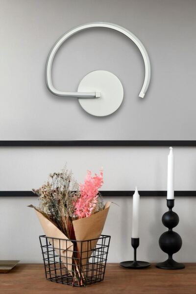 Luzarana Gigi Wall Sconce Modern Design White Color - Daylight Led Bathroom -...
