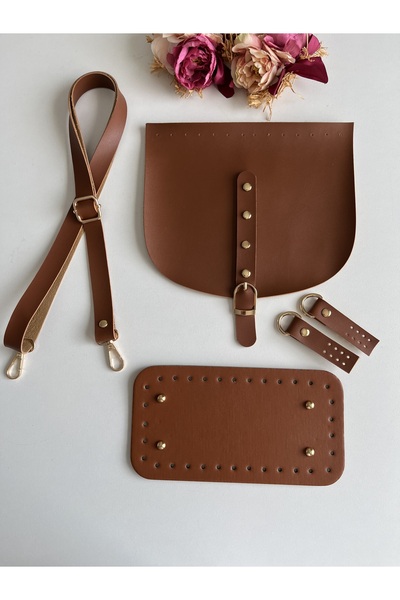 zg hobi aksesuar Örgü Çanta Kiti-Taban-Askı-Kapak-Böce