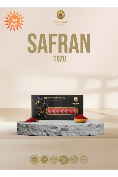 Heptop Saffron Organik Iran Safran Tozu 5gr