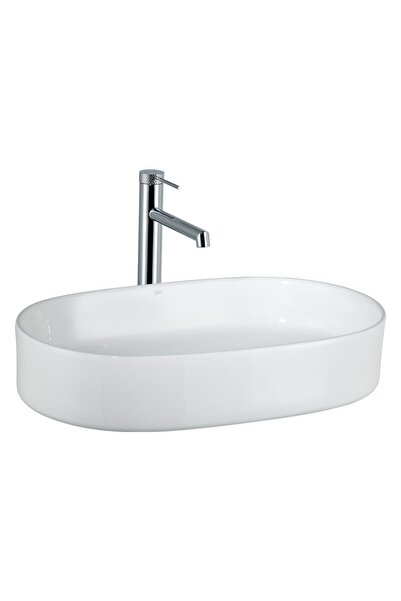 LENA TEZGAHÜSTÜ ÇANAK LAVABO E-W1202 (BEYAZ)