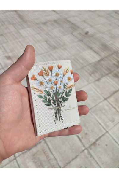 JANJAN Спортивний гаманець Гаманець унісекс на липучці, застібка-блискавка, кільце для ключів, відділення для монет, тканинний гаманець