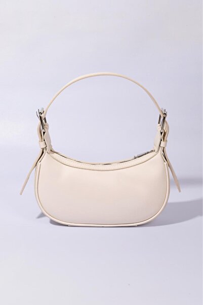 macsoo Women's Cream Baguette Hand and Shoulder Bag