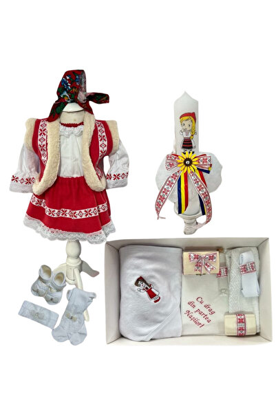 Botez Set national- fetita cu tematica cu vestuta