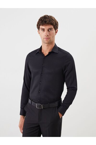 LC Waikiki Slim Fit Long Sleeve Dobby Men's Shirt