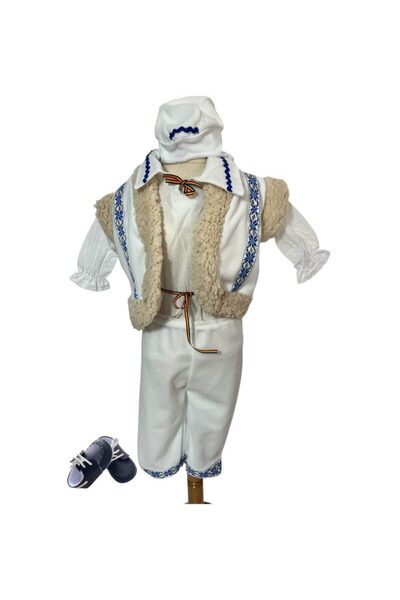 Botez Costum traditional cu vesta pentru baietel